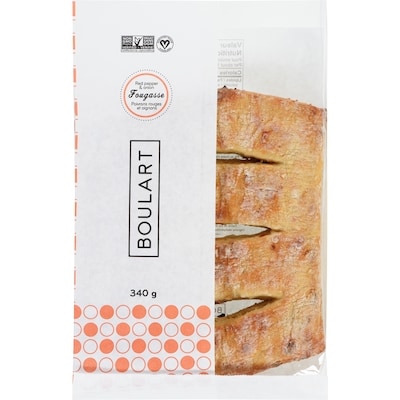 null Fougasse Bread, Red Pepper & Onion 340 g, $1.32/100g