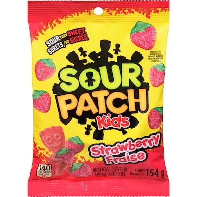 Maynards Sour Patch Kids Candy Strawberry 154 g, $2.27/100g