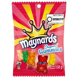 Maynards Friandises Original Gummies, bonbons gélifiés, une gâterie sucrée parfaite 150 g, 2,46 $/100g