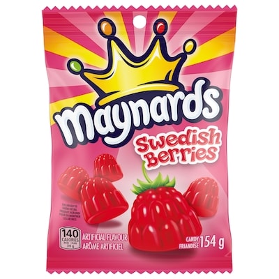Maynards Swedish Berries Candy, Gummy Candy, Canada’s #1 candy brand 154 g, $2.59/100g
