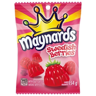 Maynards Bonbons Swedish Berries, bonbons gélifiés, la marque de bonbons numéro 1 au Canada 154 g, 2,59 $/100g