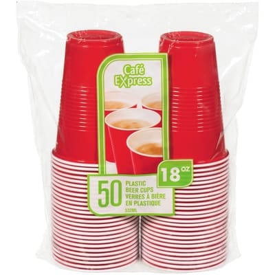 null Verres rouge et blanc en plastique pour biere 1 ea, 6,99 $/1ch