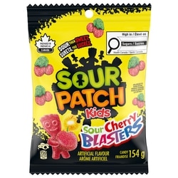 Maynards Bonbons Sour Patch Kids Sour Cherry Blasters, bonbons gélifiés, aigres puis doux 154 g, 2,27 $/100g