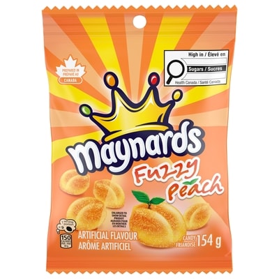 Maynards Fuzzy Peach Candy, Gummy Candy 154 g, $2.59/100g