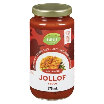 taltis Foods Jollof Sauce Hot 375 ml, $3.20/100ml