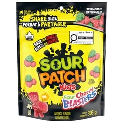 Maynards Sour Patch Kids, Cherry Blasters, Gummy Candy, Sour Candy, Sharing Size 308 g, $1.46/100g