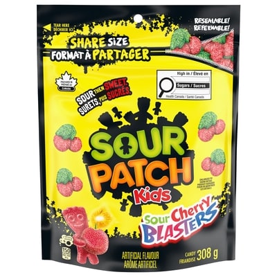 Maynards Friandises Sour Patch Kids, Cherry Blasters format à partager 308 g, 1,62 $/100g