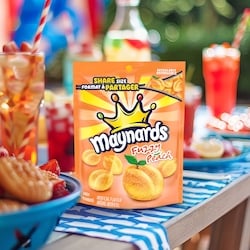 Maynards Fuzzy Peach Candy, Gummy Candy, Sharing Size - 308 g