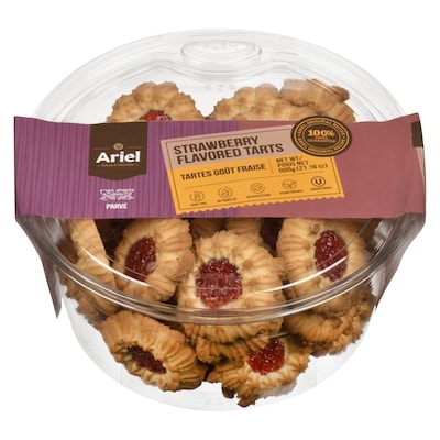 Ariel Strawberry Flavored Tarts 600 g, $1.50/100g
