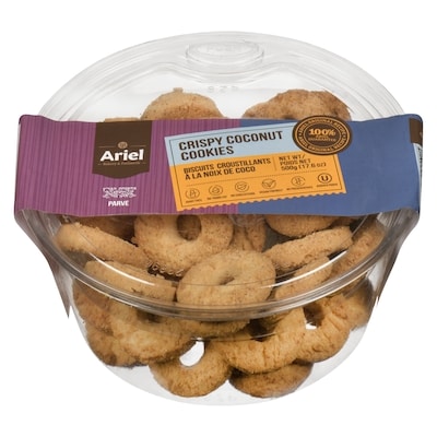 Ariel Crispy Coconut Cookies 500 g, $1.80/100g