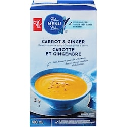 PC Blue Menu Carrot and Ginger Ready-to-Serve Soup 500 ml, $0.50/100ml