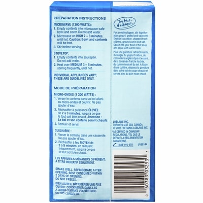Soupe carotte et gingembre Menu Bleu