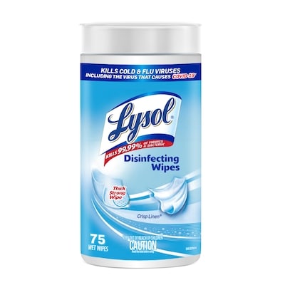 Lysol Disinfecting Wipes, Crisp Linen 1 ea, $7.99/1ea