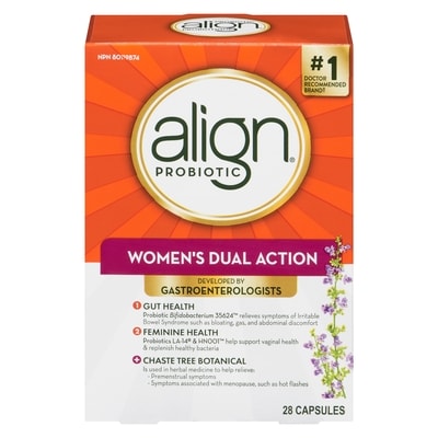 Align Probiotic, Women's Dual Action, Probiotics For Women 28 ea, $1.43/1ea