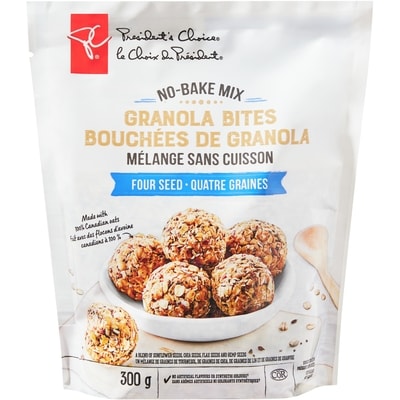 le Choix du Président Bouchées de granola aux quatre graines, mélange sans cuisson 300 g, 1,67 $/100g