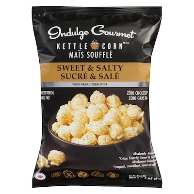 Indulge Gourmet Kettle Corn Sweet & Salty 200 g, $2.75/100g
