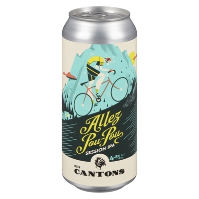 Des Cantons Bière allez pou-pou session ipa (Pièce d’identité requise au moment du ramassage) 473 ml, 1,06 $/100ml