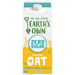 Earth's Own Zero Sugar Gluten-Free Vanilla Oat Milk Alternative 1.75 l, $0.23/100ml