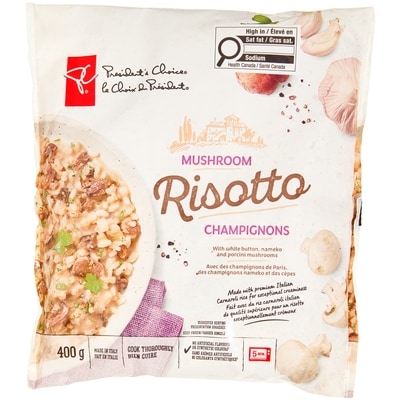 le Choix du Président Risotto aux champignons 400 g, 1,62 $/100g
