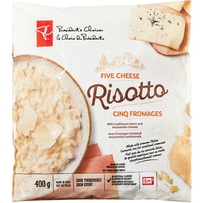 President's Choice Five Cheese Risotto 400 g, $1.50/100g