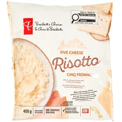 le Choix du Président Risotto cinq fromages 400 g, 1,57 $/100g