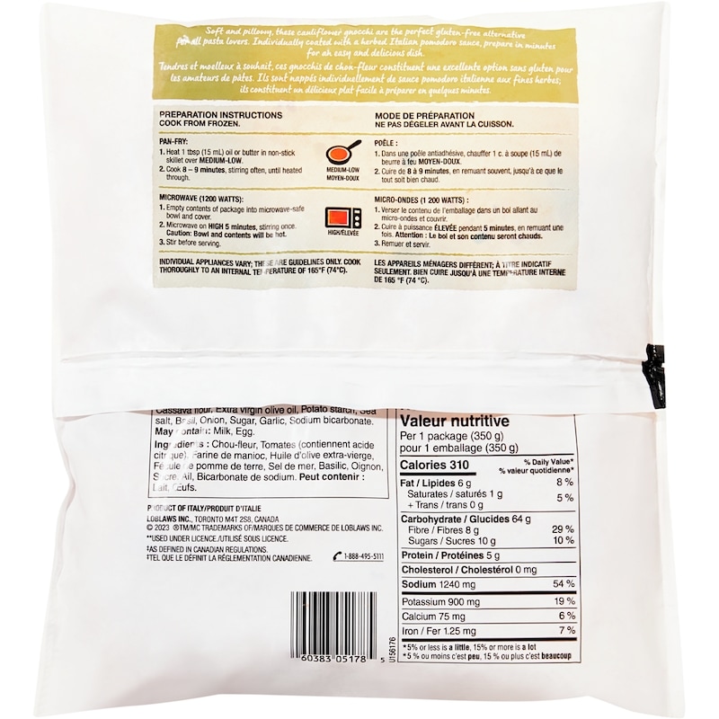 Pomodoro Cauliflower Gnocchi