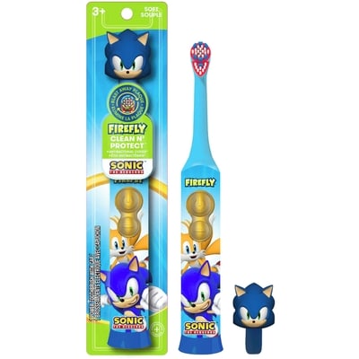 Firefly Sonic Hedgehog 3d Rotary Toothbrush 2 ea, $5.25/1ea