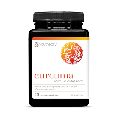 Youtheory Curcuma formule extra forte 45 ea, 0,59 $/1ch