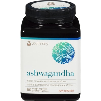 Youtheory Ashwagandha 60 ea, $0.33/1ea