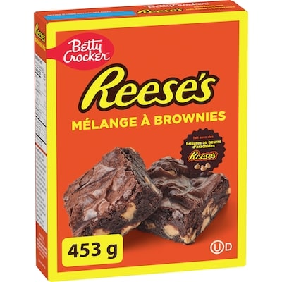 Betty Crocker Reese's Mélange à Brownies avec Pépites de Beurre d'Arachide 453 g, 0,99 $/100g