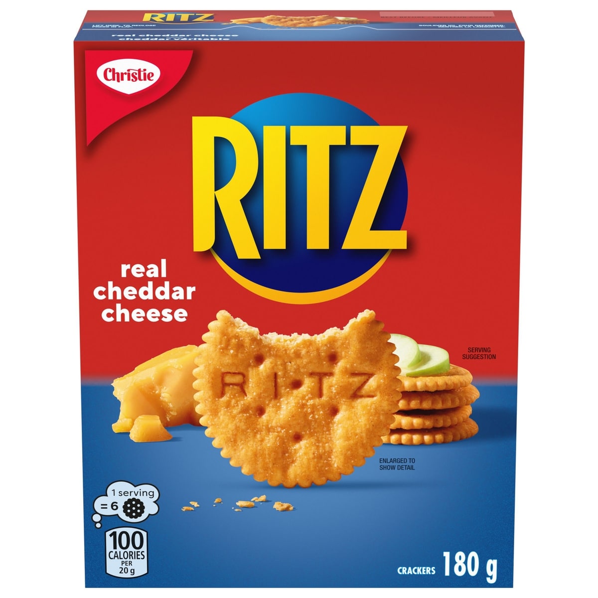 Christie Ritz Real Cheddar Cheese Crackers 180 g, $1.61/100g