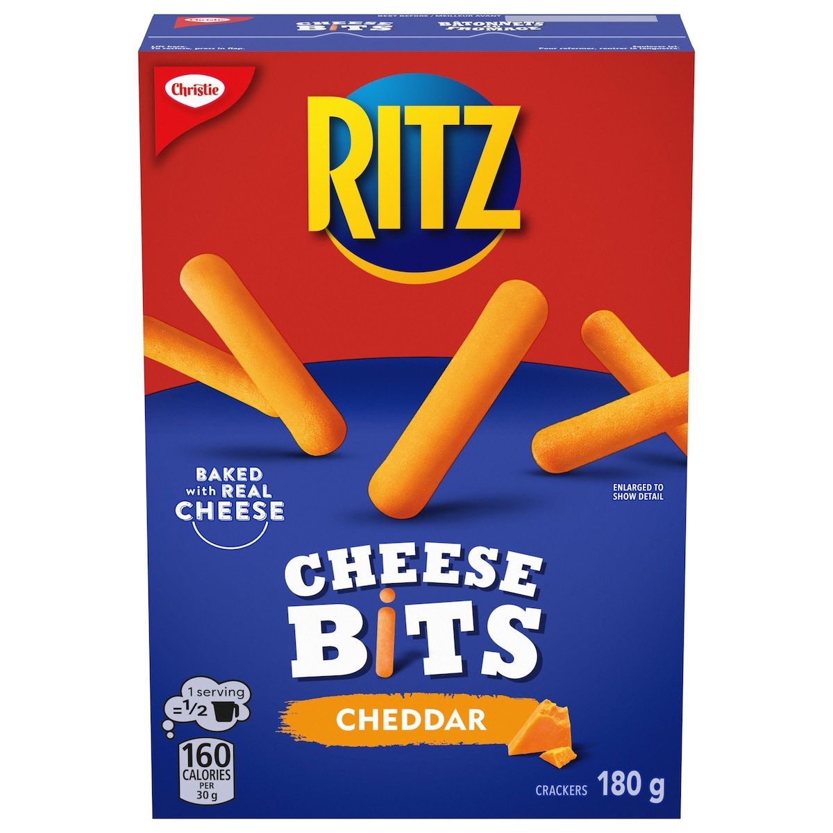 Christie Ritz Cheese Bits, Cheddar 180 g, $1.61/100g