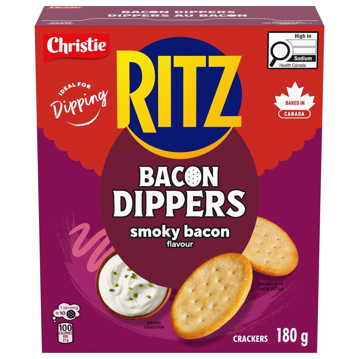 Ritz Bacon Dippers Smoky Bacon Flavoured Crackers