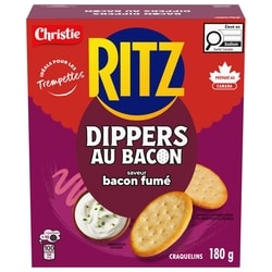 Christie Craquelins RITZ Dippers au bacon 180 g, 2,11 $/100g