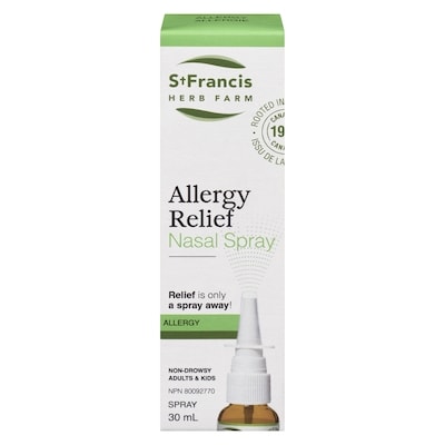 St Francis Herb Farm Allergy Relief Tincture Nasal Spray 30 ml, $83.30/100ml