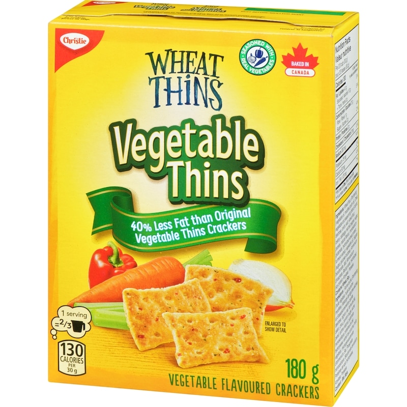 Wheat Thins Vegetable Thins 40% Less Fat Crackers