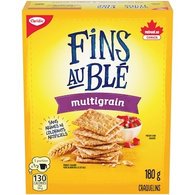 Christie Craquelins FINS AU BLÉ multigrain, Cuits avec la bonté du blé 180 g, 1,67 $/100g