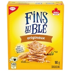Christie Craquelins FINS AU BLÉ originaux, Cuits avec la bonté du blé 180 g, 1,39 $/100g