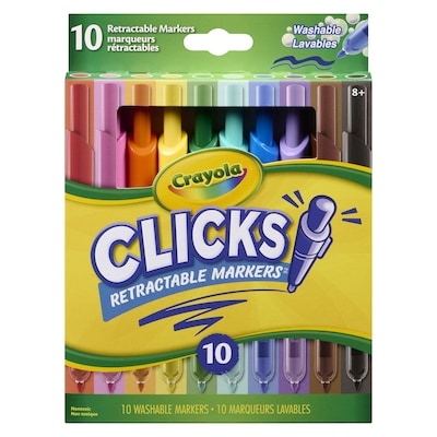 Crayola Clicks Retractable Markers,10-Pack 1 ea, $12.50/1ea