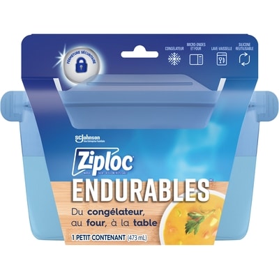 Ziploc Endurables contenant en silicone réutilisable 473 ml 1 ea, 15,00 $/1ch