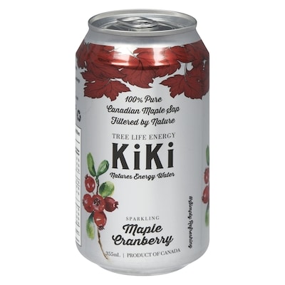 Kiki McDonough Sparkling Energy Water, Maple Cranberry 355 ml, $0.98/100ml