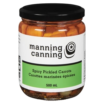 Manning Canning Spicy Pickled Carrots 250 ml, $4.80/100ml