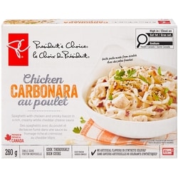 President's Choice Chicken Carbonara 260 g, $1.92/100g