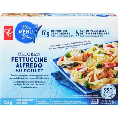 PC Blue Menu Chicken Fettucine Alfredo 237 g, $2.44/100g