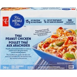 PC Blue Menu Thai Peanut Chicken  248 g, $1.51/100g