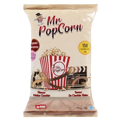 Mr. Popcorn Flavour White Cheddar 200 g, $2.00/100g
