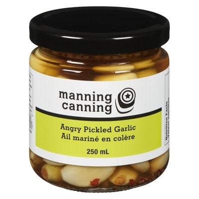 Manning Canning Angry Pickled Garlic 250 ml, $4.80/100ml