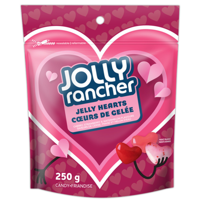Jolly Rancher Cœurs en gélatine 250 g, 2,40 $/100g