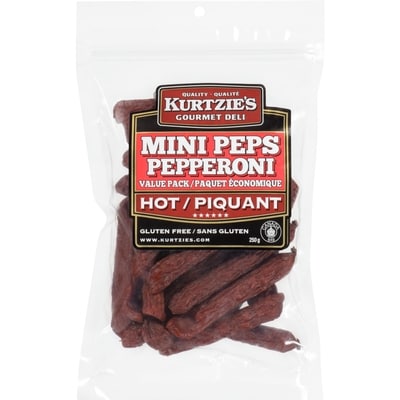 Great Canadian Meat Pepperoni piquant paquet économique 225 g, 4,88 $/100g