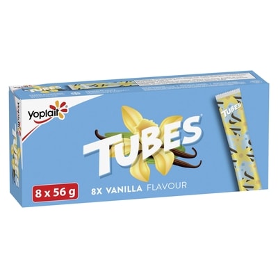 Yoplait Tubes Yogurt Vanilla Flavour 1% M.F. 448 g, $1.29/100g